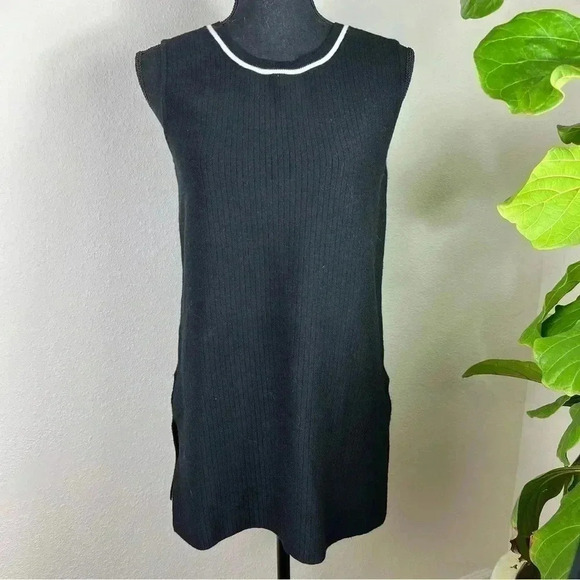 Athleta Women’s Black “On The Town” Sleeveless Sweater Tunic Size Medium - Picture 13 of 13